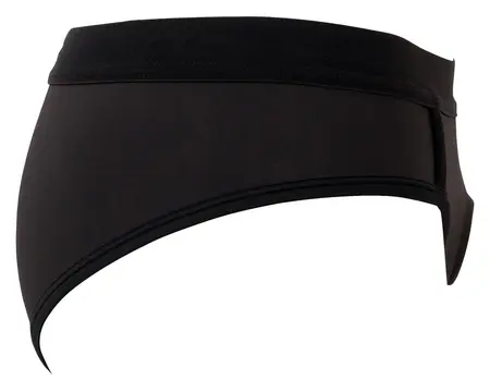 Bad Kitty Black Microfibre Strap-on Panties S with Adjustable Ring