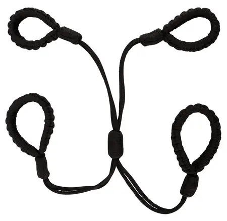 Bad Kitty pamučni bondage set lisica sa užetom veličina 1 - Podesivi zglobovi ruku i nogu