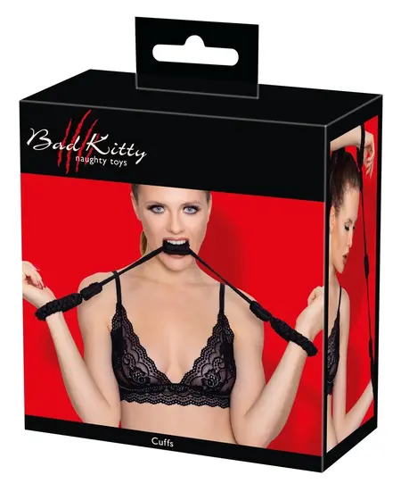 Bad Kitty Cuffs Rope Size 1 - Adjustable Soft Cotton Restraints