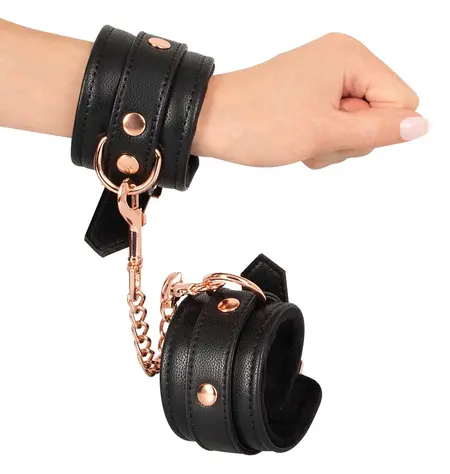 Bad Kitty podesive crne lisice sa detaljima u ružičastom zlatu, 15-21 cm