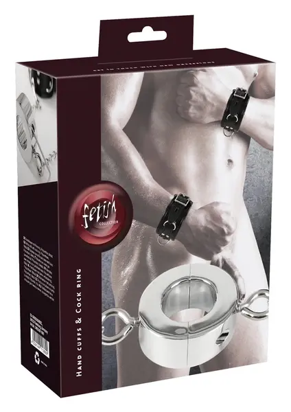 You2Toys Steel Dual Chain System - Adjustable Cuffs & 6 cm Ring Set