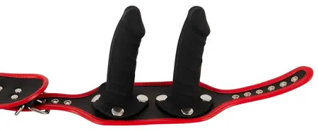Bad Kitty strap-on pojas L/XL podesiv sa 3 silikonska dodatka