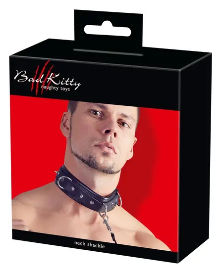 ZADO Adjustable PU Collar with Decorative Spikes & Detachable Leash 112cm