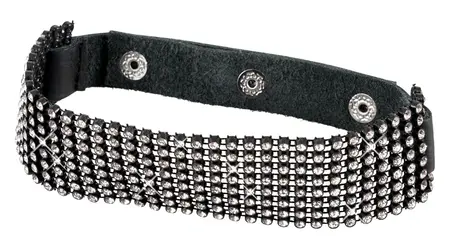 ZADO podesiva ogrlica sa rhinestone 25-42 cm - svetlucavi dodatak za vrat