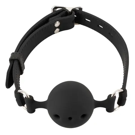 ZADO Silikonski Gag Medium - Crni Podesivi Kaiš, Prečnika 4 cm