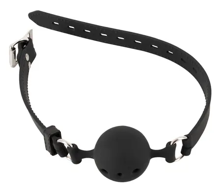 ZADO Silikonski Gag Medium - Crni Podesivi Kaiš, Prečnika 4 cm