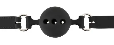 ZADO Silikonski Gag Medium - Crni Podesivi Kaiš, Prečnika 4 cm