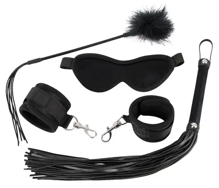 You2Toys Velvet Touch 4-delni Crni Senzorni Set za Igru