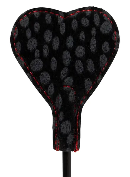 You2Toys Heart Mini Crop Crno-Crveni 25cm sa Veštačkim Krznom i Izgledom Kože
