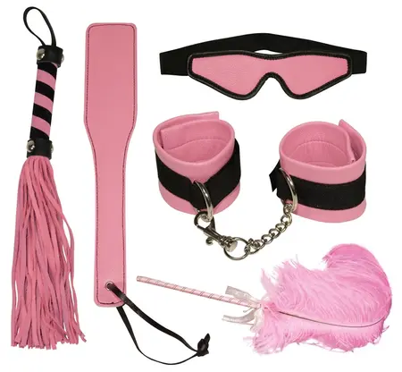 You2Toys Bondage Set Pink/Black - Complete Restraint & Sensory Kit