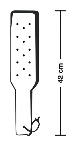 ZADO Paddle Black & Purple Dual-Sided 42 cm with Suede Grip