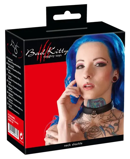 You2Toys Bondage Ogrlica Crna BK Podesiva PU Koža 49cm