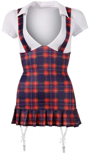 Cottelli Collection Školska Uniforma Haljina XL Karirano Plava/Crvena