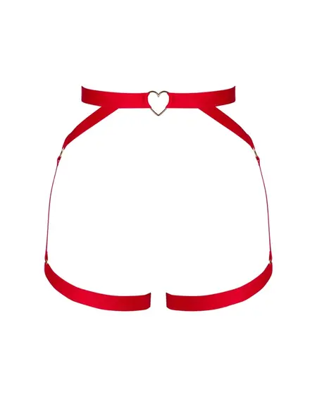 Obsessive Elianes Harness Red Gold Adjustable XS/S