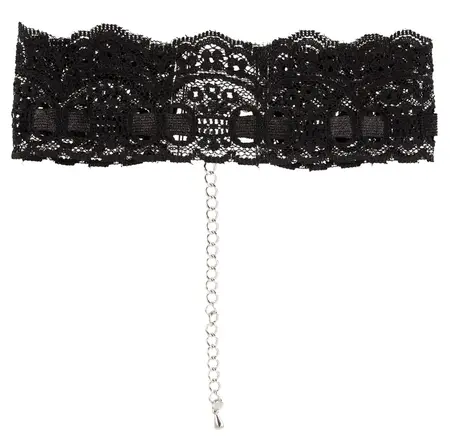 Black Level Elegantna čipkana ogrlica sa podesivim lancima 30-45cm