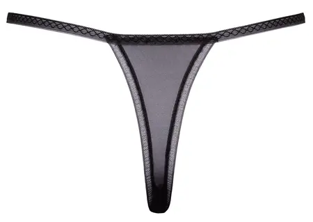 Cottelli LINGERIE String Flower M/L Til, vez i biserni lanci
