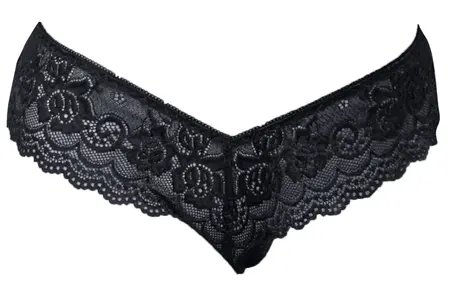 Cottelli Lingerie Lace Briefs XL Black - Soft Stretch Comfort Fit