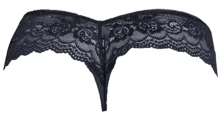 Cottelli LINGERIE Lace Briefs Black L - Delicate Stretch Comfort Fit