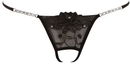 Cottelli Collection String S/M sa Vezom i Rhinestone Detaljima