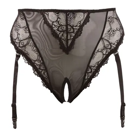 Cottelli Collection Powernet Suspender Briefs 2XL, Floral Lace