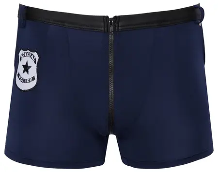 Svenjoyment Boxer Gaćice Policija 2XL - Tamno Plava, Amblem, Rajfelš na Prednjoj Strani