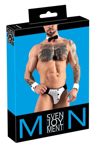 Svenjoyment Jock Gaćice Set sa Pinstrip Detaljima i Aksesoarima S