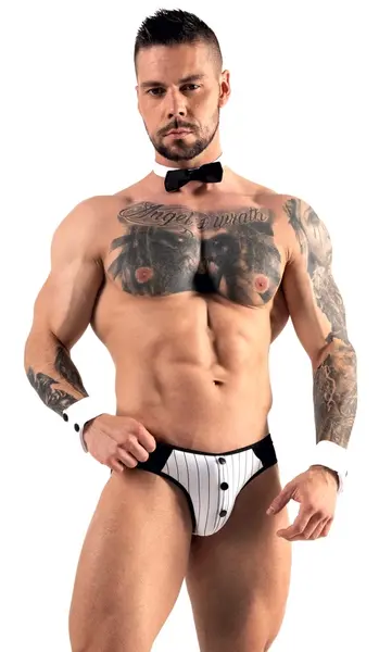 Svenjoyment Jock Gaćice Set sa Pinstrip Detaljima i Aksesoarima S