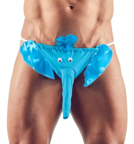 You2Toys Muške Gaćice sa Dizajnom Slona S-L, Poliester, Siva, Zabavan Stil
