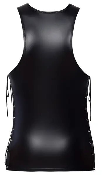 Svenjoyment Top XL Matte Sleeveless Shirt with Adjustable Side Lacing