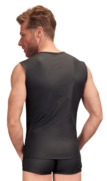 NEK Muška majica bez rukava Crna 2XL mat finiš i mrežasti akcenti