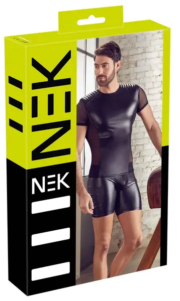 Cottelli Collection Muska mat look biker košulja Velicina M Crna