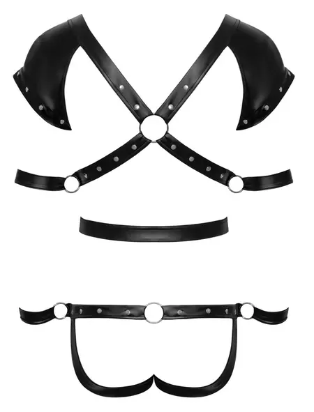 Svenjoyment Bondage Muški body pojas L Crna mat Podesivi set