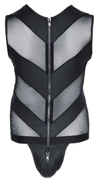 Svenjoyment Men's Powernet Jock Playsuit XL with 3-Way Zip, Matte Finish