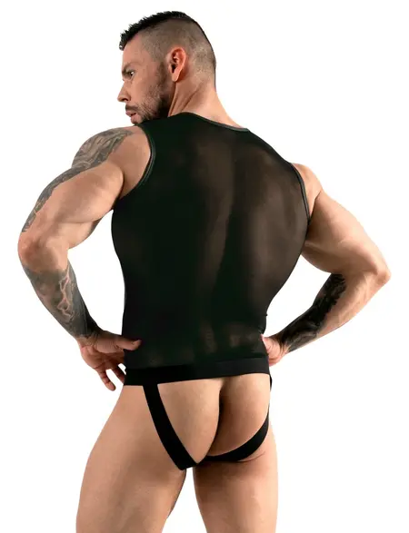 Svenjoyment Men's Powernet Jock Playsuit Matte Look M