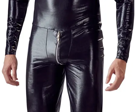 ZADO Men's Full-Body Suit L Stretch Mesh Black Zipper System