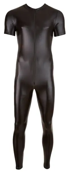 Cottelli Collection Muški XL wet look kombinezon sa 3-smernim rajsferšlusom Crna