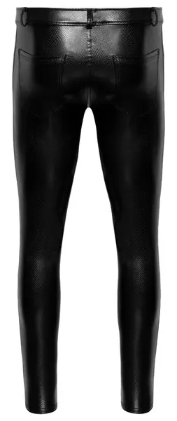 Noir ravne pantalone 2XL zmijska koža mat-sjajni finish