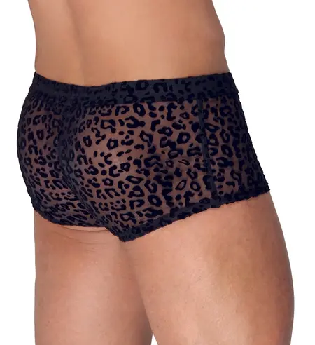 Noir Handmade M.Pants Leopard Powernet L Transparent Men’s Pants
