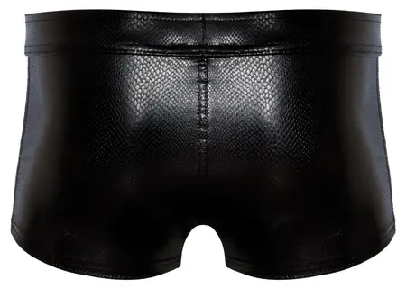 Noir Men Pants XL Snakeskin Look with Front Zipper, Stretch Material