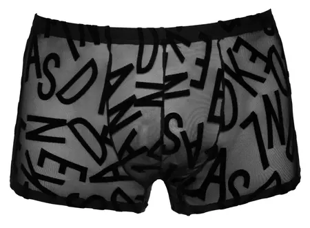 Svenjoyment Alphabet Print Transparent Stretch Pants Black L