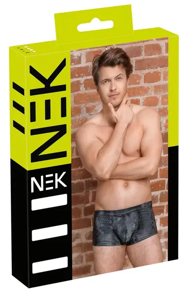 NEK Men's Shiny Matte Snakeskin Pants L - Stretch, Trendy Design