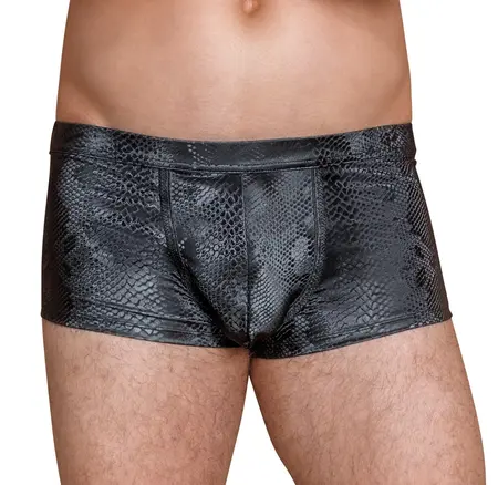NEK Pantalone S Sjajni mat Zmijska šara Rastegljive Crne