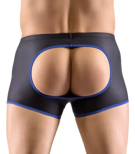 Svenjoyment Men's Pants 2XL Black & Royal Blue Open-Back Design