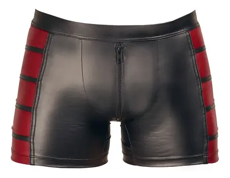 NEK Muške Mat Crno/Crvene Rastegljive Pantalone S – Moderan Kontrastni Dizajn