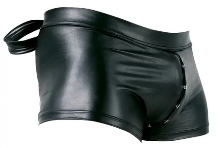 Svenjoyment Bondage Muške crne mat pantalone sa lisicama na leđima L