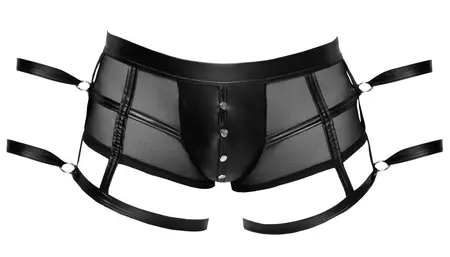 Svenjoyment Bondage Muške pantalone XL - Crni powernet i mat završna obrada