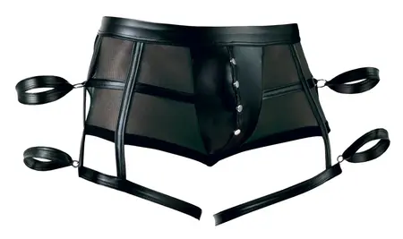 Svenjoyment Bondage Men's Pants M Powernet Matte Black Restraints