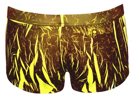 NEK Neon Yellow Men's Pants L - Stretch Comfort, Modern Print