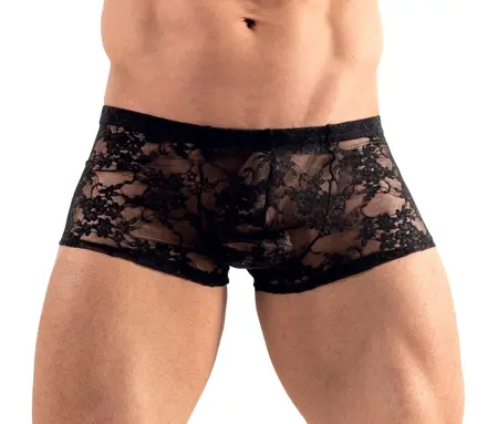 Svenjoyment Lace Look Transparent Intimate Pants for Men Size M