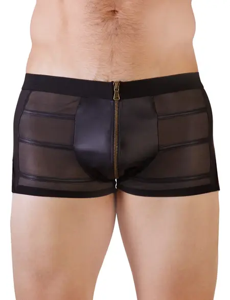 Cottelli Collection Muške mat pantalone sa powernet umecima XL Crna